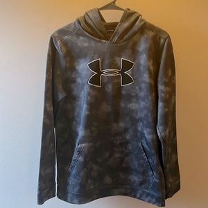 Under Armour Boys Youth XL Gray Camo Hoodie